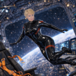 Dimonty floating above pilot seat