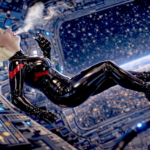 Dimonty vaping whilst floating in space