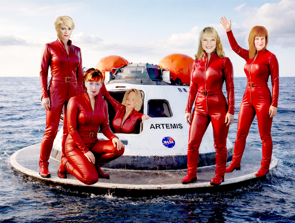 all 5 models have splashed down in the ocean