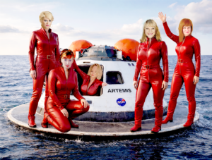 all 5 models have splashed down in the ocean